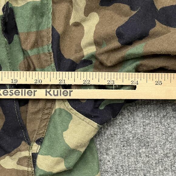 Vintage US Army M65 Field Jacket Mens Large Short Woodland Camo Cold Weather 90s - Picture 8 of 9